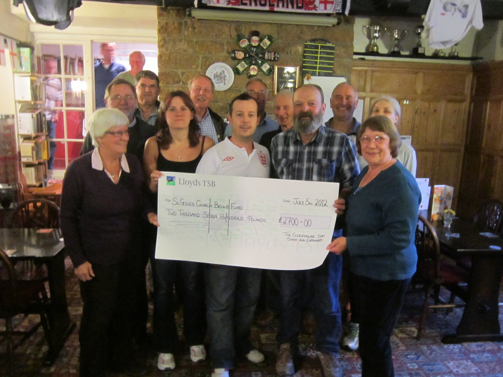 THE CLOCK HOUSE RAISES £2,700 FOR THE ST.GILES BELLS PROJECT Chideock