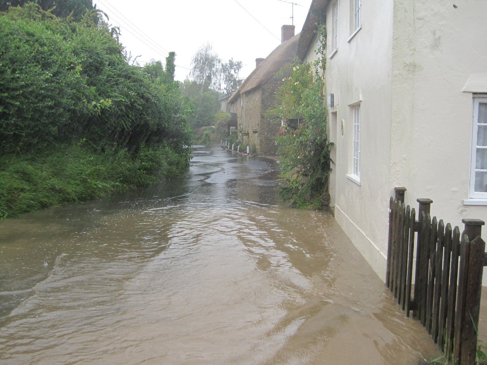 FLOODING IN CHIDEOCK SATURDAY 7TH JULY Chideock and Seatown